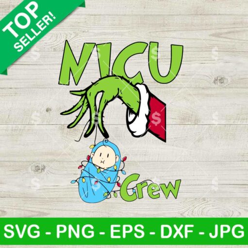 Grinch NICU Christmas Nurse SVG