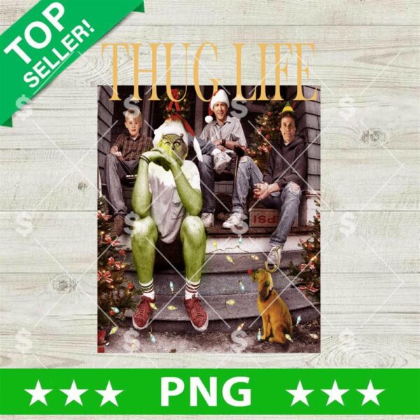 Grinch Home Alone Thug life PNG, Thug Life Christmas Movies PNG, Ew Christmas Crew PNG