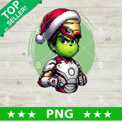 Grinch Iron Man Christmas PNG