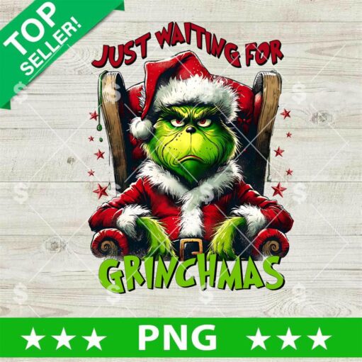 Grinch Just Waiting For Grinchmas PNG