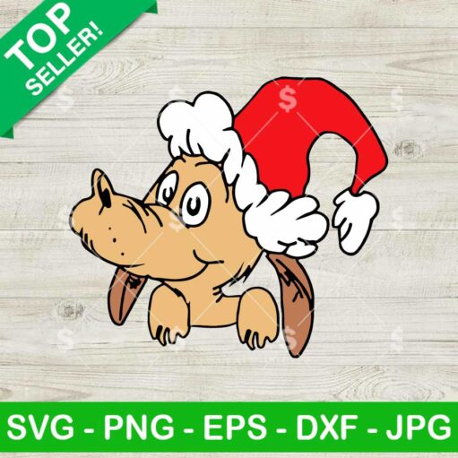 Grinch Max Dog Peeking SVG