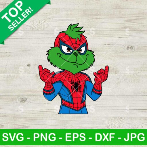 Grinch Spiderman Superhero SVG