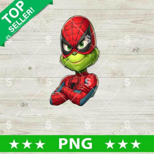 Grinch Superhero Christmas Characters PNG