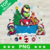 Grinch Superhero Christmas Name Frame PNG