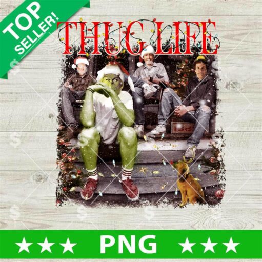 Grinch Thug Life Christmas Characters Team PNG