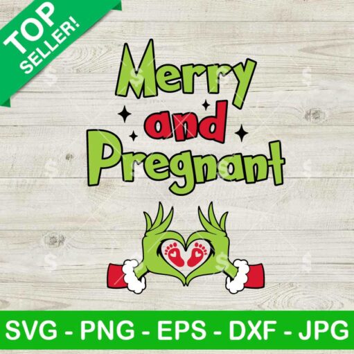 Grinchmas Pregnancy Announcement SVG