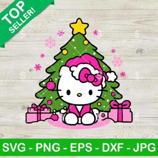 Hello Christmas Kitty SVG