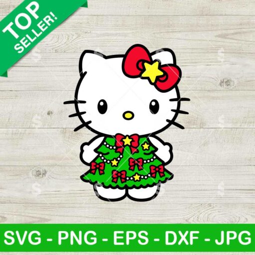 Hello Kitty Christmas Tree SVG