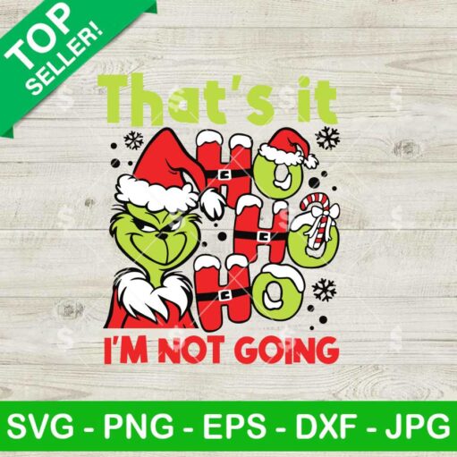 Ho Ho Ho Grinch Christmas SVG