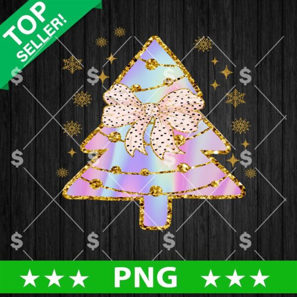Iridescent Christmas Tree PNG