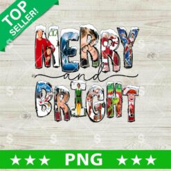Merry And Bright Christmas Movie Characters PNG