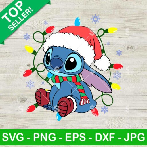 Merry Christmas Stitch SVG