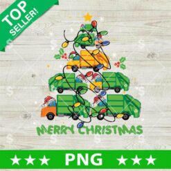 Merry Christmas Trash Truck PNG