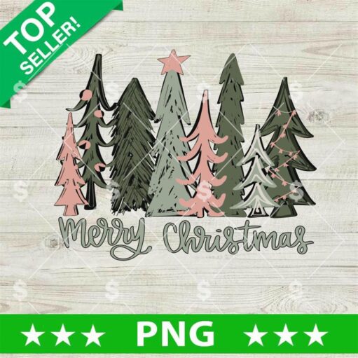 Merry Christmas Tree Winter Vibe PNG