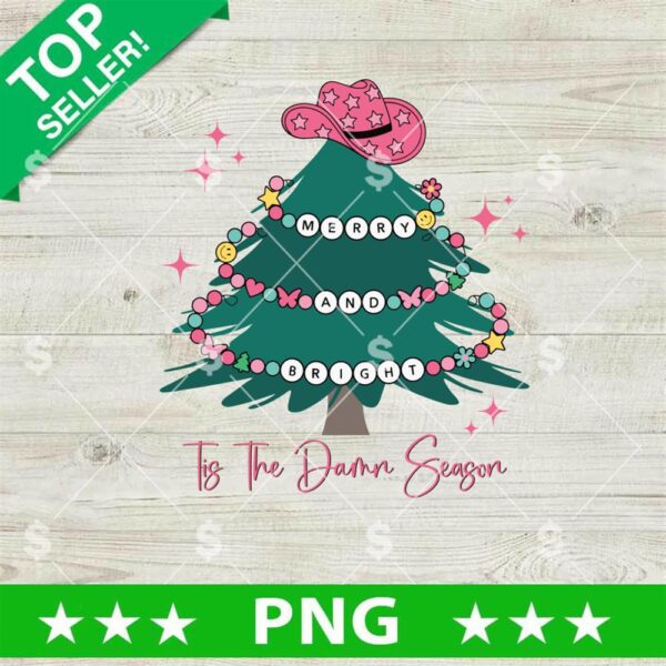 Merry and Bright Tis The Damn Season PNG