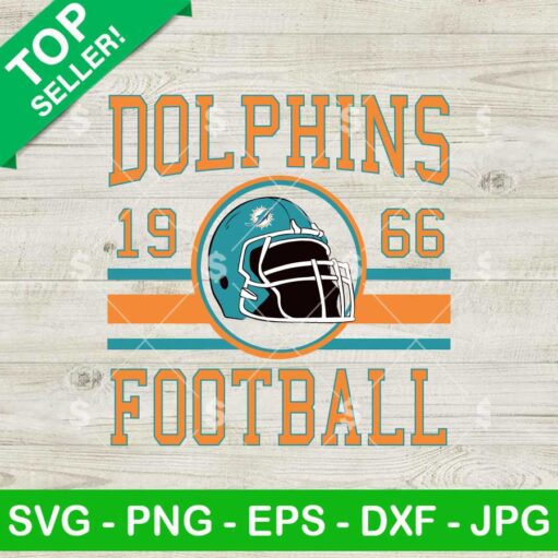 Miami Dolphins Football SVG