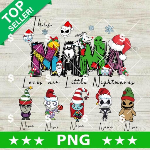 Nightmare Before Christmas Mama Kid Name PNG