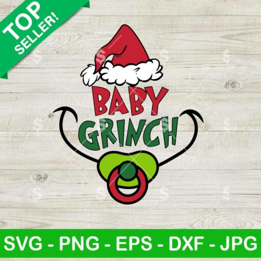 Oh Baby Grinch Hand Ornament SVG