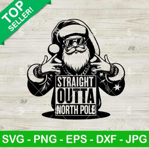 Straight Outta North Pole SVG