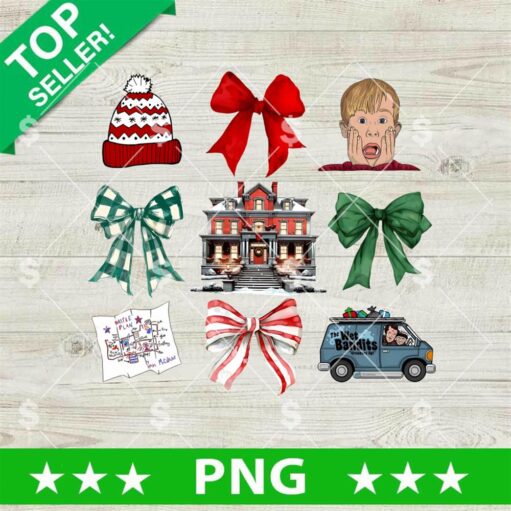 Christmas Movies Home Alone Coquette Bow PNG