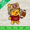 San Francisco 49ers Winnie The Pooh Football SVG