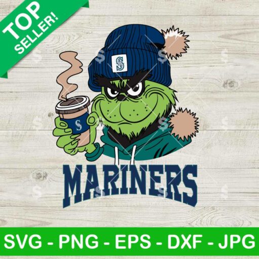 Seattle Mariners Grinch Coffee Hoodie SVG