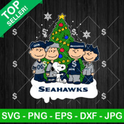 Snoopy Seattle Seahawks Christmas Tree NFL SVG