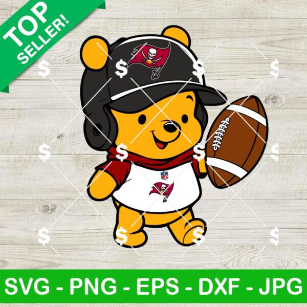 Tampa Bay Buccaneers Winnie The Pooh Football SVG