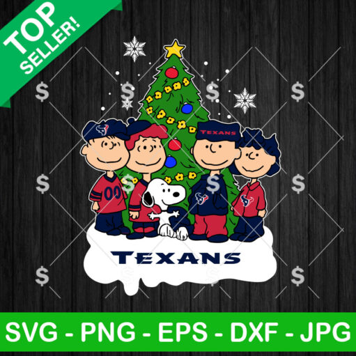 Snoopy Houston Texans Christmas SVG