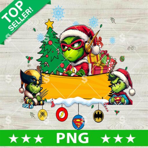 The Flash Grinch Christmas Costume Name PNG