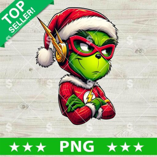 The Flash Grinch Christmas PNG