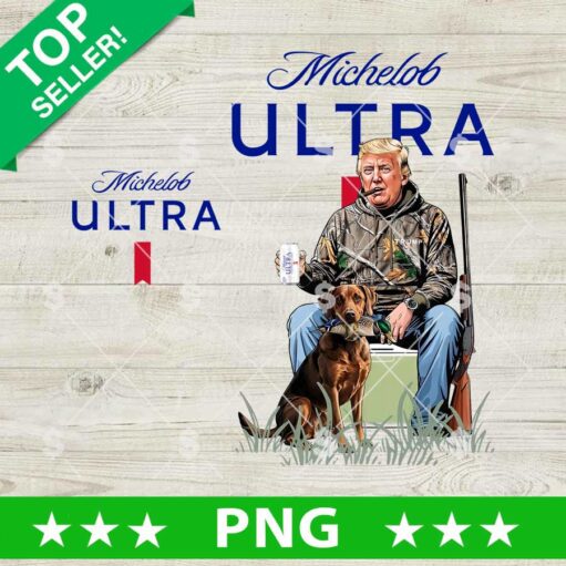 Trump Hunting Drink Michelob Ultra Beer PNG