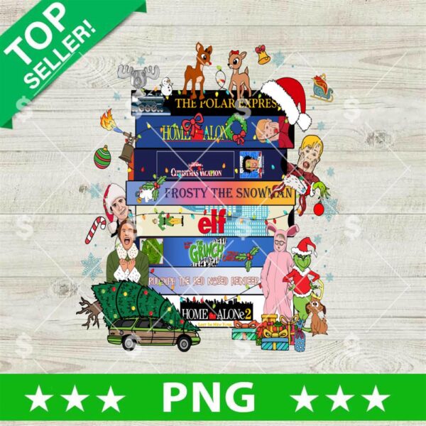Vhs Christmas Movies Holiday PNG, Christmas VHS Tapes PNG, Merry Christmas Movies VHS PNG