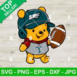 Winnie The Pooh Philadelphia Eagles Football SVG