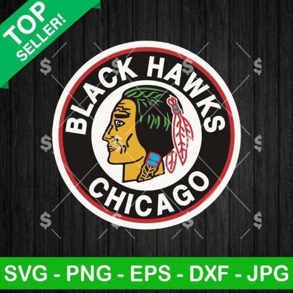 Chicago Black Hawks Hockey SVG, Hockey NFL Logo SVG, Chicago Black Hawks SVG PNG