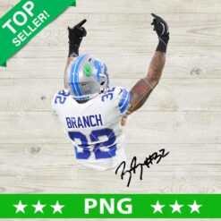Brian Branch Detroit Lions Fuck Hand PNG, Brian Branch PNG, Detroit Lions NFL Sublimation PNG