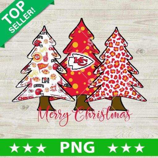 Merry Christmas Kc Chiefs Tree PNG