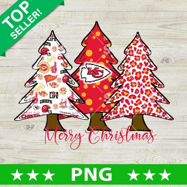 Merry Christmas Kc Chiefs Tree PNG, Christmas Tree PNG, Christmas Chiefs PNG