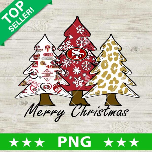 San Francisco 49ers Christmas Tree PNG