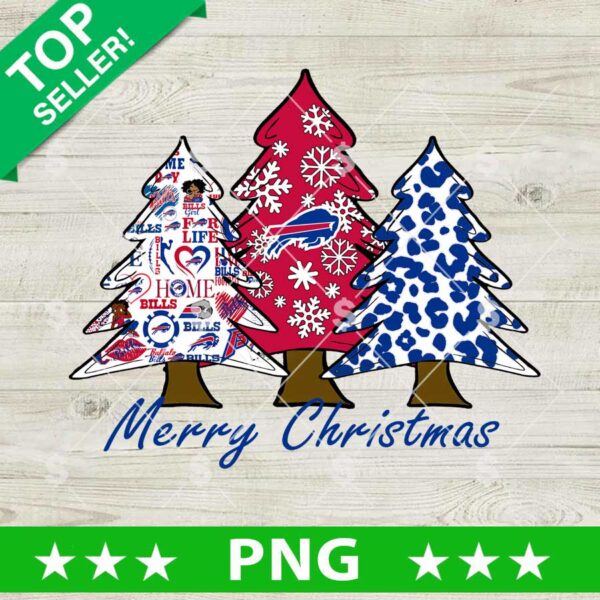 Buffalo Bills Christmas Tree PNG, Merry Christmas Bills Football PNG, Christmas Tree NFL PNG
