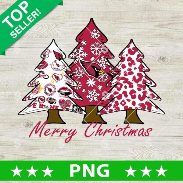 Merry Christmas Arizona Cardinals Christmas Tree PNG