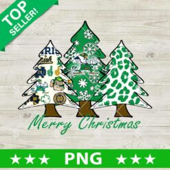 Irish Notre Dame NCAA Christmas Tree PNG, Merry Christmas Notre Dame Football Tree PNG, Christmas Tree NCAA PNG