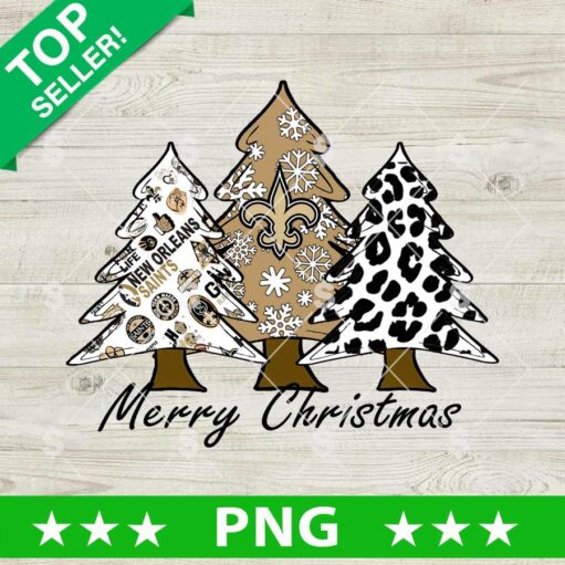 New Orleans Saints Christmas Tree PNG