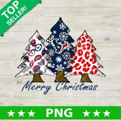 Merry Christmas Houston Texans Football Tree PNG