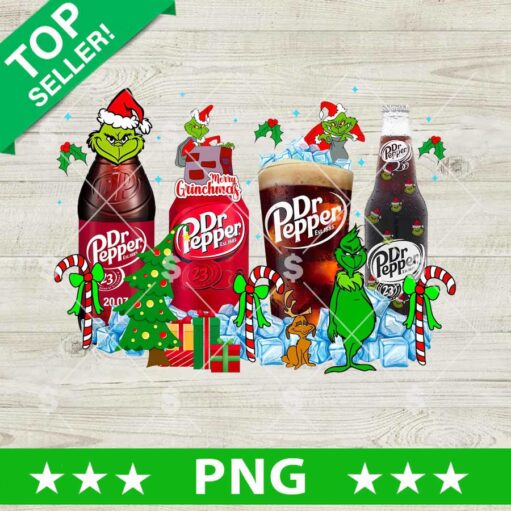 Dr Pepper Grinch Christmas PNG