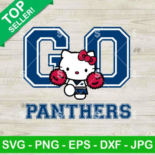 Go Panthers Hello Kitty SVG