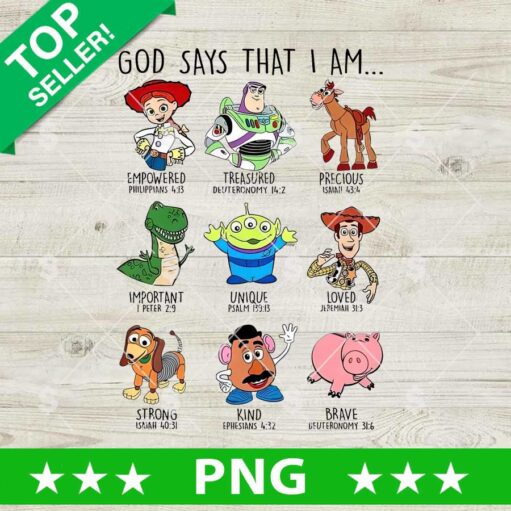 God Says That I Am Toy Story PNG