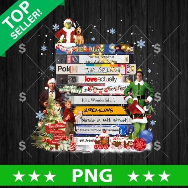 The Grinch Glemlins Christmas Movie PNG, Christmas Movie Characters PNG, Christmas VHS Movies Sublimation PNG