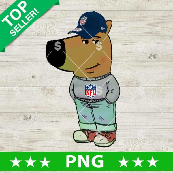 Chill Guy Meme NFL PNG, My New Character Is A Chill Guy Meme PNG, Chill Guy Football Funny Sublimation PNG