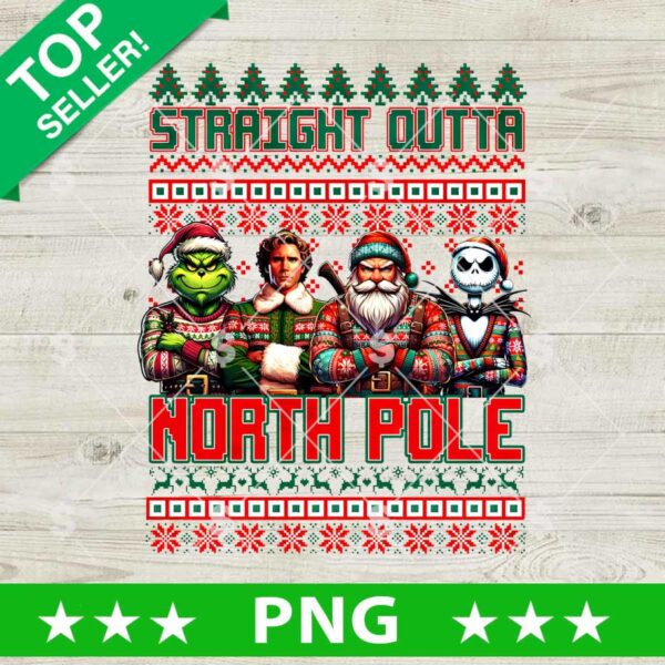 Straight Outta North Pole PNG